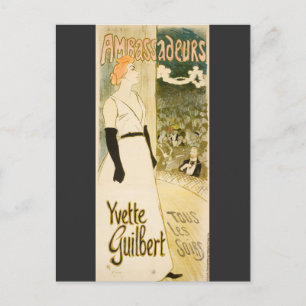 Ambassadeurs Yvette Guilbert von Theophile Steinle Postkarte