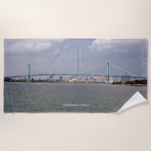 Ambassador Bridge Strandtuch (Vorderseite)