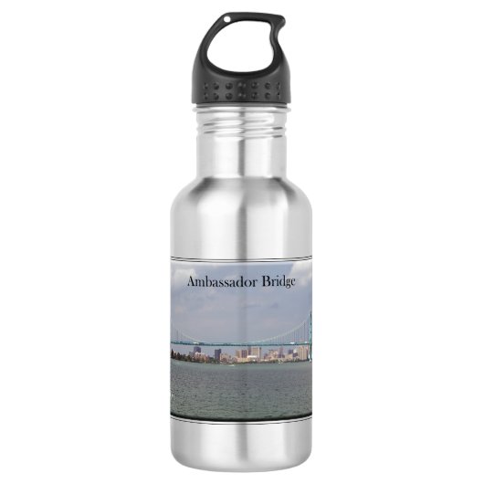Ambassador Bridge Wasserflasche (Vorderseite)