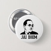Ambedkar Jayanthi Jai Bhim/Bheem Button (Vorne & Hinten)