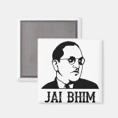Ambedkar Jayanthi Jai Bhim / Bheem Magnet (Vorderseite/Rückseite)