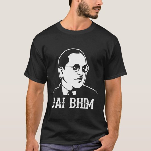 Ambedkar Jayanthi Jai Bhim/Bheem T-Shirt (Vorderseite)