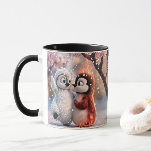 Amber and Frosty - Cherry Blossom Cup Tasse (Mit Donut)