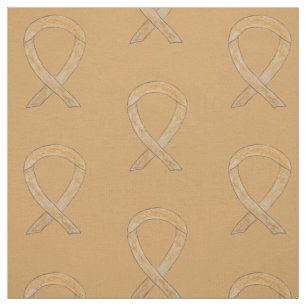 Amber Awareness Ribbon Art Anlage Krebsgewebe Stoff
