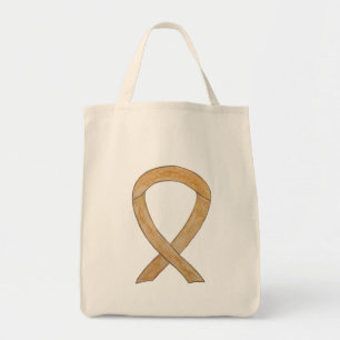 Amber Awareness Ribbon Custom Totbeutel Tragetasche