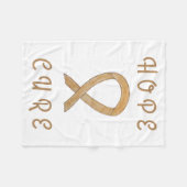 Amber Awareness Ribbon Engel Cancer Chemo Blankets Fleecedecke (Vorderseite (Horizontal))