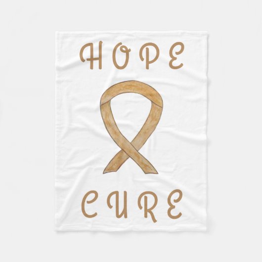 Amber Awareness Ribbon Engel Cancer Chemo Blankets Fleecedecke (Vorderseite)