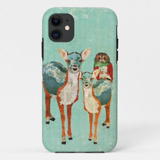 Amber & Azure Hirsch mit Rose Eule iPhone-Hülle Case-Mate iPhone Hülle (Rückseite)
