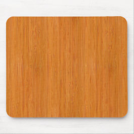 Amber Bamboo Wood Grain Look Mousepad