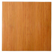 Amber Bambus Holzkörner Look Fliese (Vorderseite)