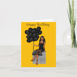 Amber Birthday Card Karte