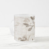 Amber Blossom Glass Tumbler Mattglastasse (Vorderseite Links)