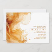 Amber Brandy Abstrakt Ink Brautparty ID1089 (Vorderseite)