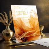 Amber Brandy Abstrakt Ink Cards & Gifts ID1089 Sockelschild