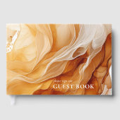 Amber Brandy Abstrakt Ink Wedding ID1089 Gästebuch (Vorderseite)