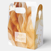 Amber Brandy Abstrakt Ink Wedding ID1089 Geschenkschachtel (Geöffnet)