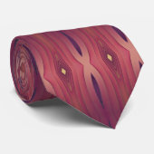 Amber Bronze Design Neck Tie Krawatte (Gerollt)