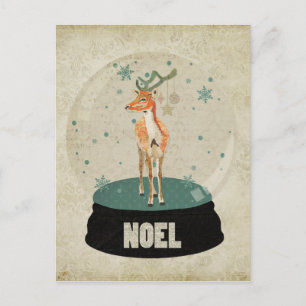 Amber Buck Weihnachten Snowglobe Postkarte