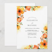 Amber Captivating Spring Wedding Einladung (Vorne/Hinten)