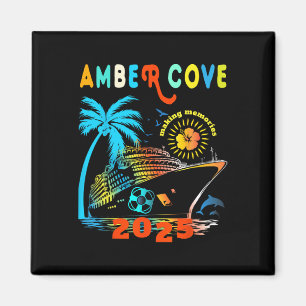 Amber Cove 2025 Family Trip Friends Group Urlaub Magnet