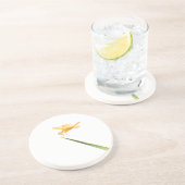 Amber-Drachenfliege Getränkeuntersetzer (Seite)