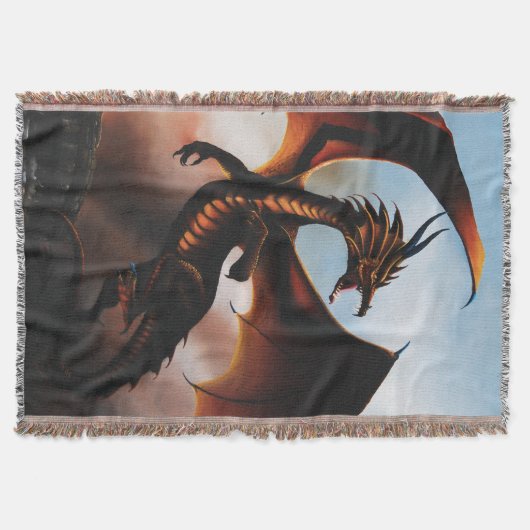 Amber Dragon Fantasy Decke (Vorderseite)