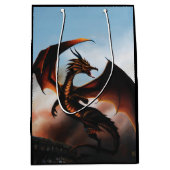 Amber Dragon Fantasy Mittlere Geschenktüte (Vorderseite)