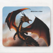 Amber Dragon Fantasy Mousepad (Vorne)