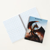 Amber Dragon Fantasy Notizblock (Innenseite)