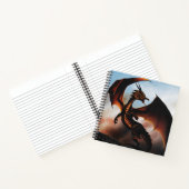 Amber Dragon Fantasy Notizbuch (Innenseite)