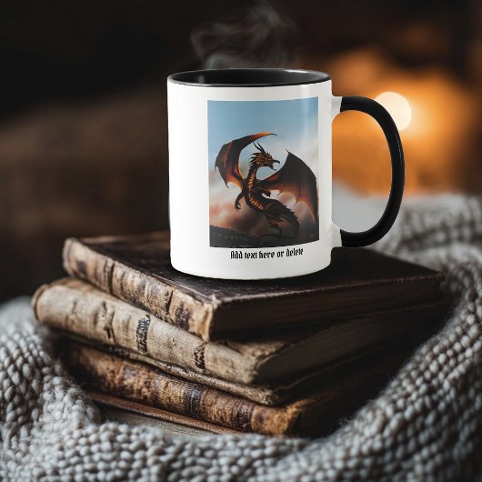 Amber Dragon Fantasy Tasse