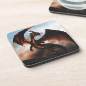 Amber Dragon Fantasy Untersetzer (Linke Seite)