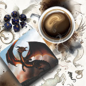 Amber Dragon Fantasy Untersetzer