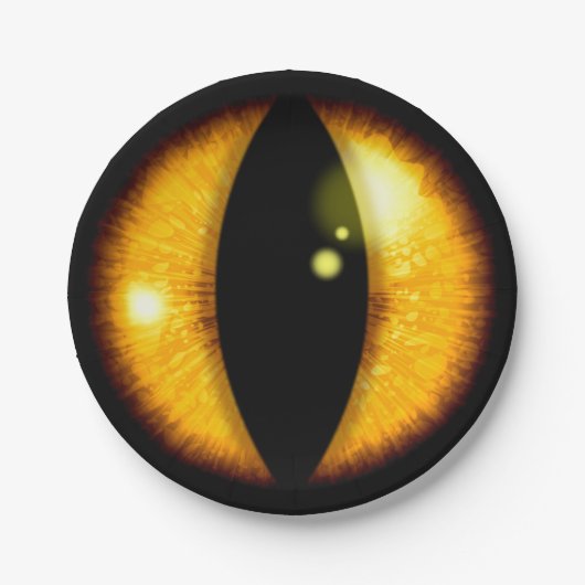 Amber Dragons Eye Pappteller (Vorderseite)