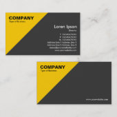 Amber Dreieckecke - Dunkelgrau Visitenkarte (Vorne/Hinten)