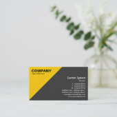 Amber Dreieckecke - Dunkelgrau Visitenkarte (Stehend Vorderseite)