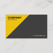 Amber Dreieckecke - Dunkelgrau Visitenkarte (Rückseite)