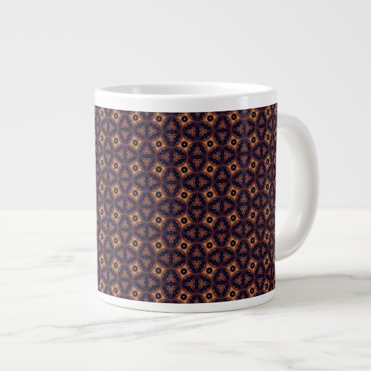 Amber Eclipse Mosaic Jumbo-Tasse (Vorderseite Rechts)