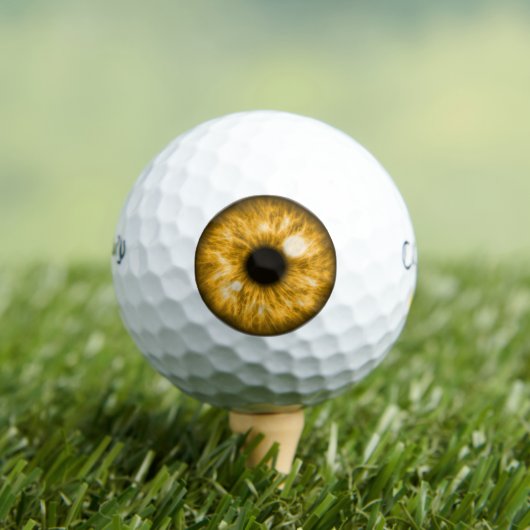 Amber Eye Funny Golf Balls Golfball (Insitu T-Shirt)