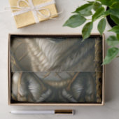 Amber Eye Wolf Forest Gaze Decoupage Seidenpapier (Geschenk)