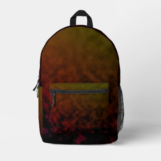 Amber Fade Bedruckter Rucksack (Vorderseite)