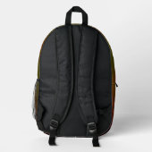 Amber Fade Bedruckter Rucksack (Rückseite)