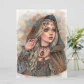 Amber Fantasy Fee Verzauberung Kunst-Karte (Stehend Vorderseite)