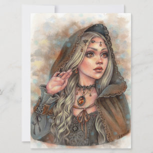 Amber Fantasy Fee Verzauberung Kunst-Karte