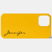Amber Farbhintergrund Case-Mate iPhone Hülle (Rückseite (Horizontal))