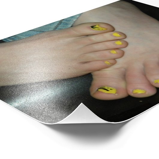 Amber Feet Fotodruck (Ecke)