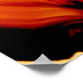 Amber Fire Rock Mineral Poster (Ecke)