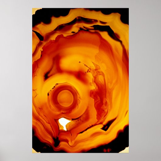 Amber Fire Rock Mineral Poster (Vorne)