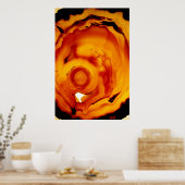 Amber Fire Rock Mineral Poster (Küche)