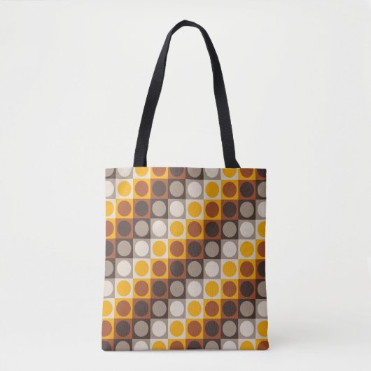 Amber Flame Polka Grid Tasche (Vorderseite)